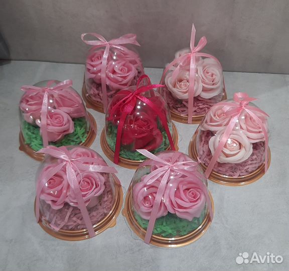 Мыльные розы в колбе