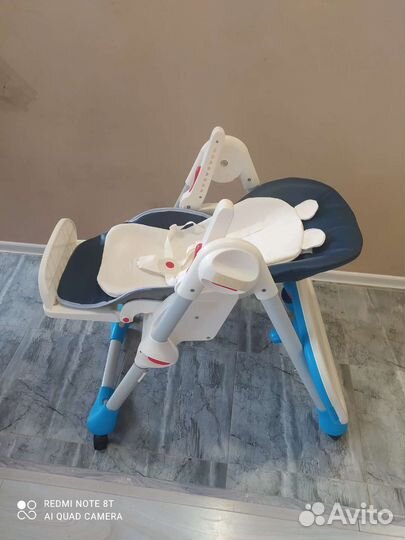 Стул для кормления 0+, чехол новый из экокожи