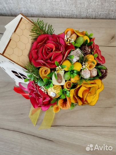 Съедобный букет Чайный домик