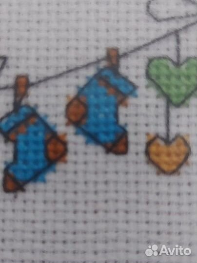 Метрика. вышивка крестиком