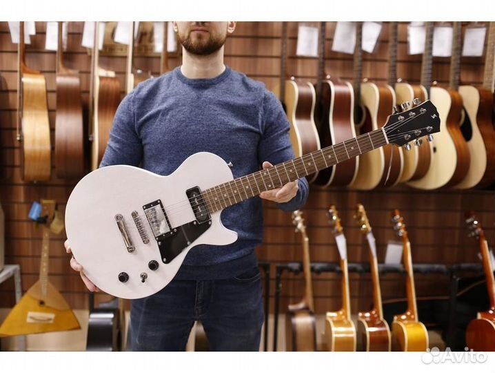 Stagg SEL-HB90 WHB электрогитара, цвет белый