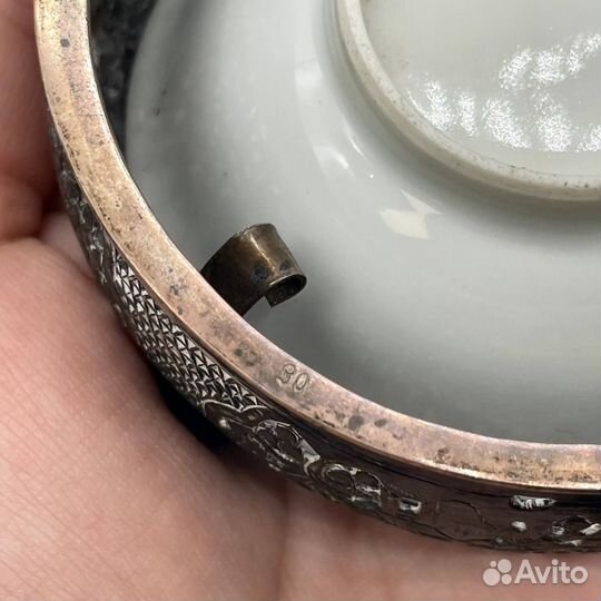 Серебряная пепельница на три сигареты, Вьетнам