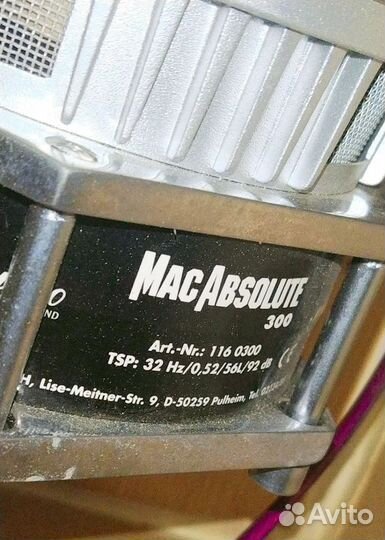 Сабвуфер MAC absolute 300