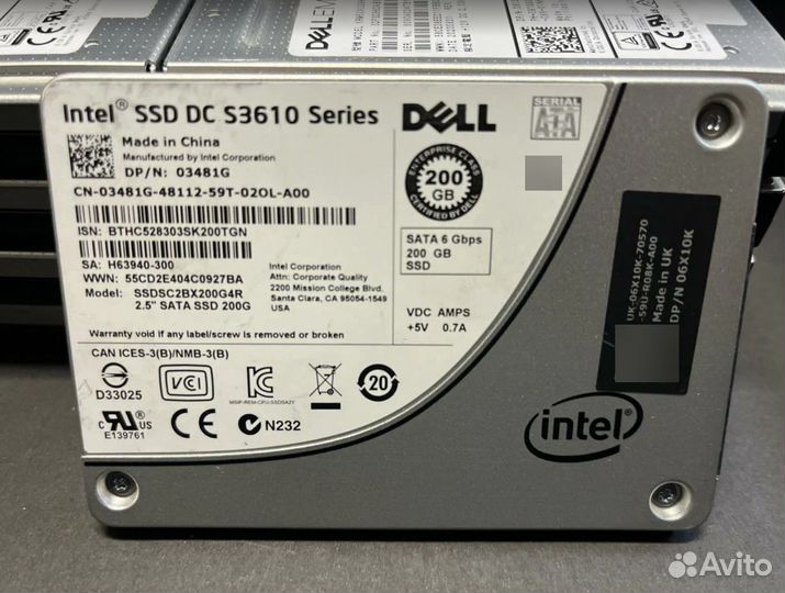 HDD / SSD для сервера Dеll, intеl, Ехоs