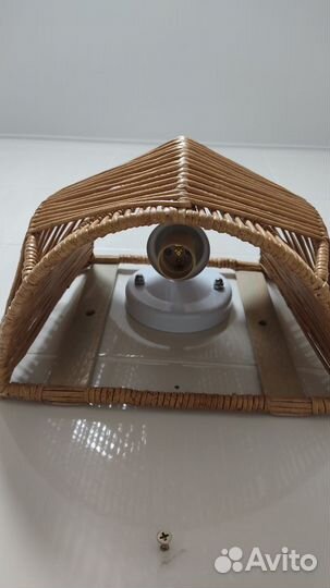 Абажуры плетеные светильники