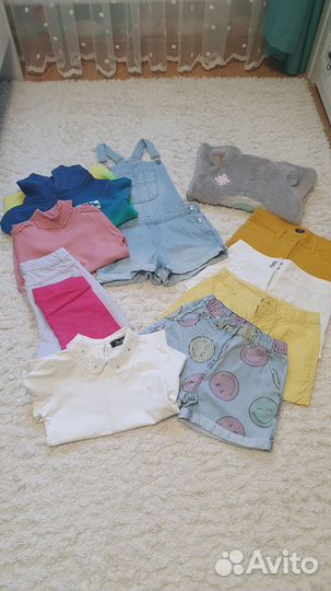 Вещи пакетом для девочки 122-134