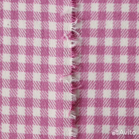 Ткань в клетку виши утепленная Испания