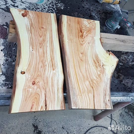 Необрезная доска и спилы для лофт-изделий