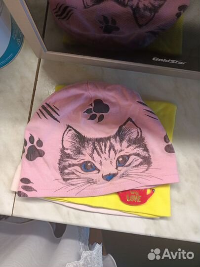 Шапки для девочки 5-7 лет