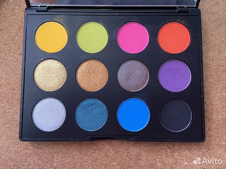 Палетка теней Mac и хайлайтер Marc Jacobs