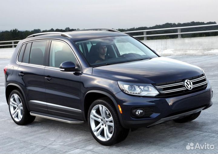 Пороги Подножки Volkswagen Tiguan 2007-17 Premium