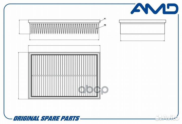 Фильтр воздушный AMD.FA747 AMD