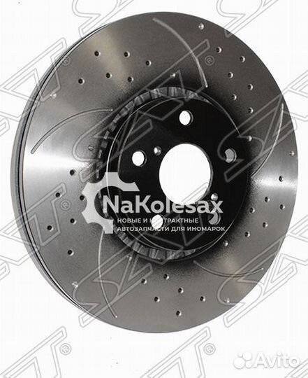 Комплект дисков тормозных передних перфорированных