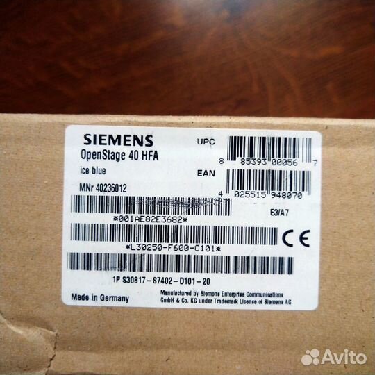 Телефонный аппарат Siemens OpenStage 40 HFA IP