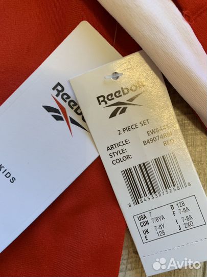 Спортивный костюм reebok 7-8 лет