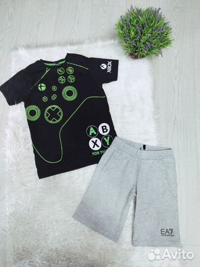 Летние фирменные комплекты мальчику 134-140 см