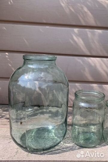 Банки стеклянные 3 литра и 0,7 литра
