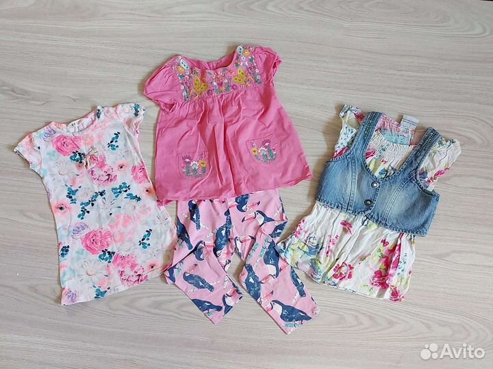 Пакет летних вещей для девочки 98 см, 2-3 года