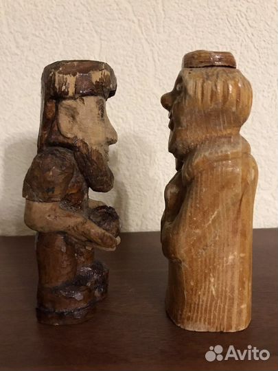 Деревянные интерьерные фигурки винтаж