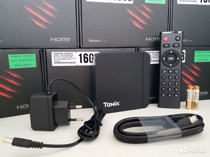 Смарт Тв Приставки 4 ядра 4К 16Гб 2Гб 400 каналов