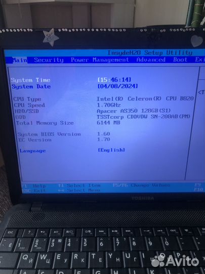 Ноутбук toshiba satellite c850 c3k
