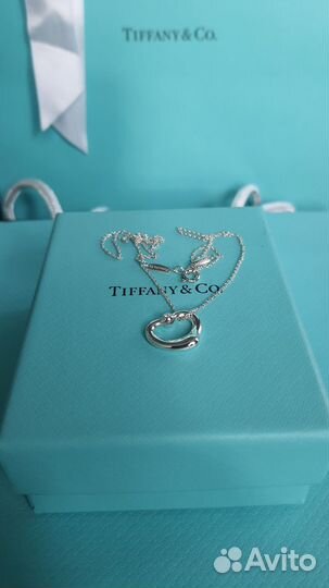 Подвеска Tiffany&Co Open Heart 16mm оригинал