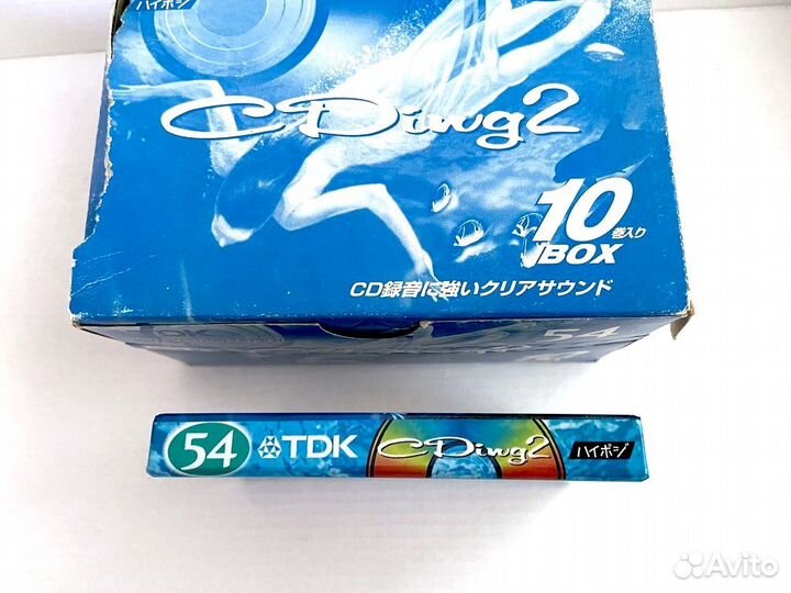 Аудиокассета кассета TDK CDing 2 54 - 1998 г