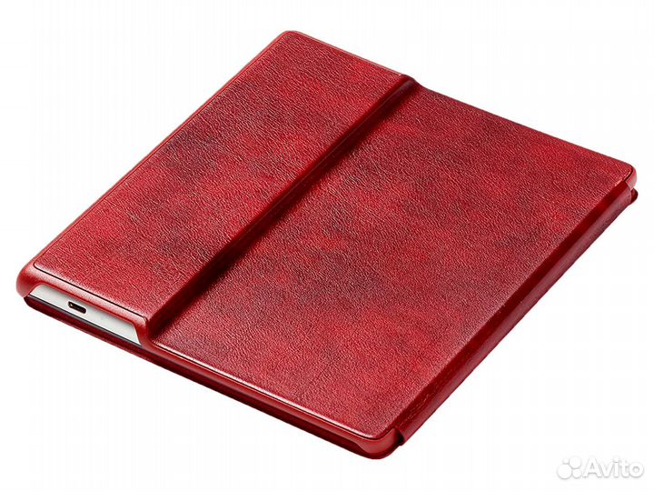 Обложка для Kindle Oasis красная кожаная