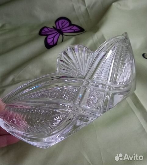 Ваза конфетница хрустальная