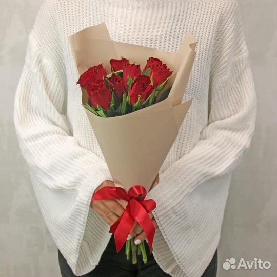 Букет из 9 роз с бесплатной доставкой