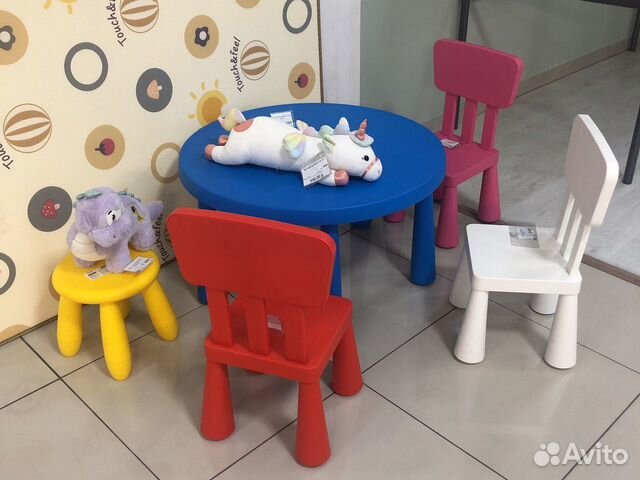 Детский стол и стул IKEA маммут купить в Улан-Удэ | Личные вещи | Авито