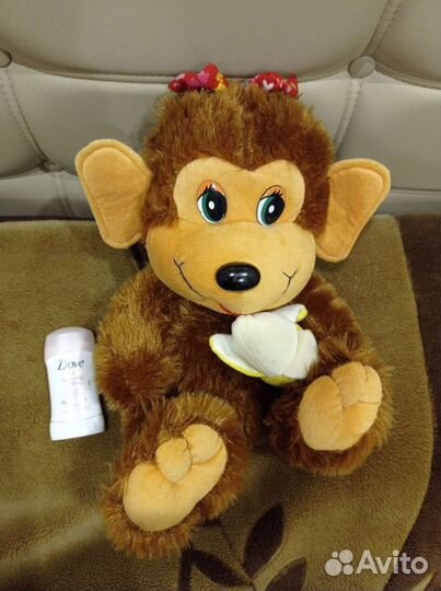 Мягкая игрушка обезьяна с бананом