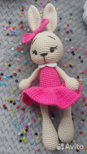Мягкая игрушка заяц