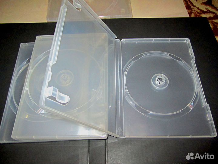 Пластиковый бокс 14 мм на 1и 2 DVD