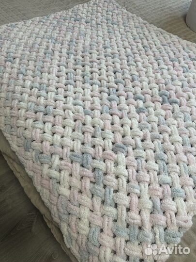 Плед из ализе пуффи детский