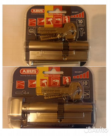 Европрофильный цилиндр Abus D12R410/D12R430