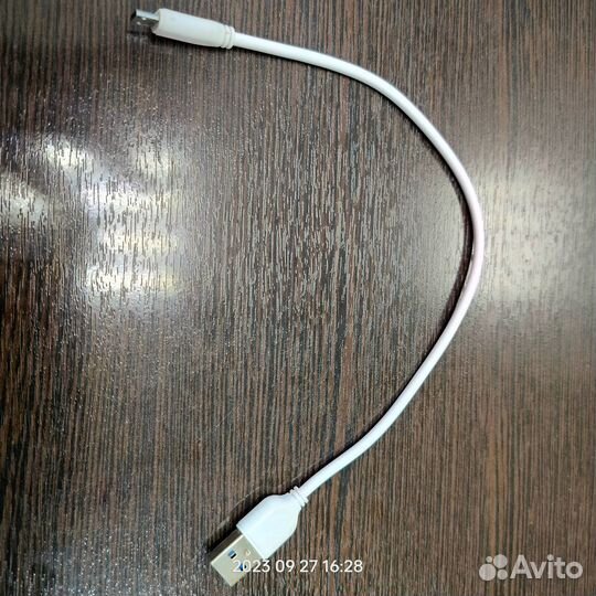 Кабель д/телефона micro-USB - USB-A, 0,3 m