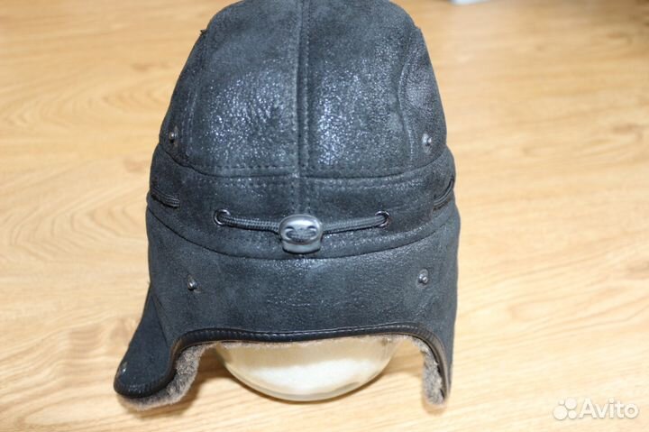 Шапка Натуральный мех и кожа