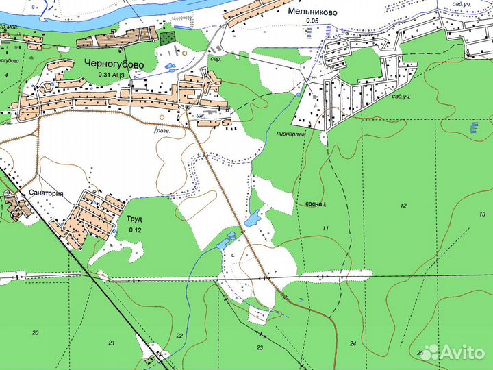 Топографическая карта Тверской области для Garmin