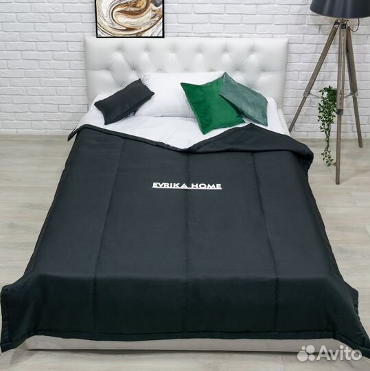 Покрывало орфей черный новое плед на кровать