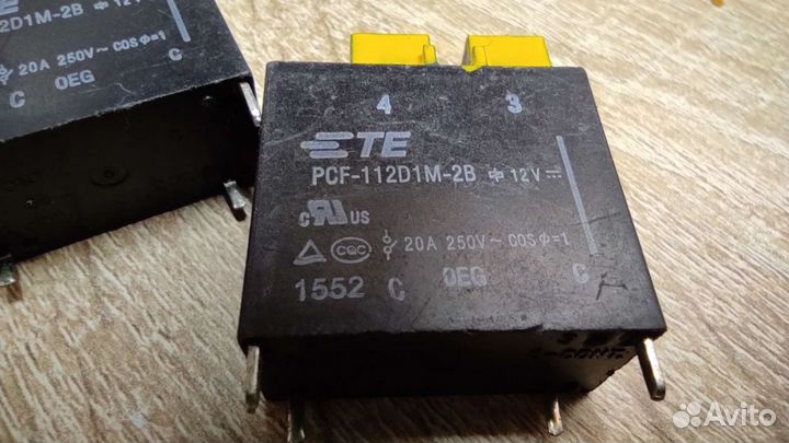 Реле силовое pcf112d1m 12V 20A 250V