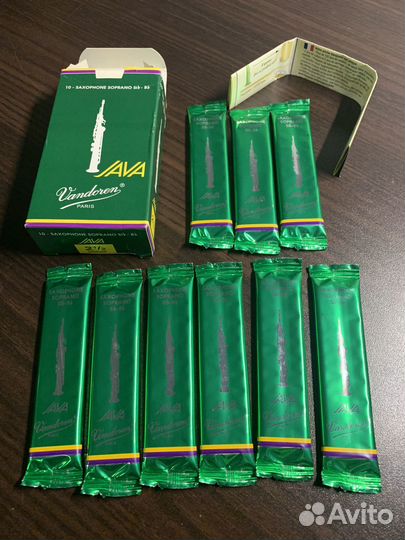 Трости для сопрано саксофона 2,5 vandoren java