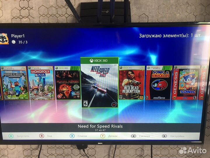 Xbox 360 slim (250 GB) Freeboot 47 игр 1 джостик