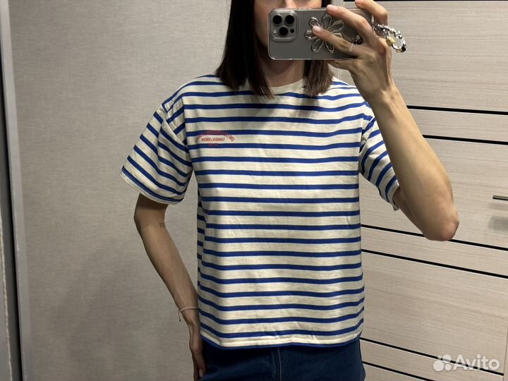 Футболка в полоску pull and bear xs