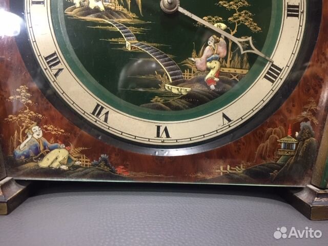 Часы настольные. Япония. Антикварные. Эксклюзивные