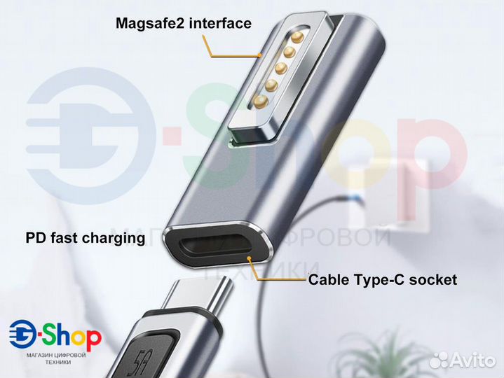 Переходник Type-c в Magsafe2