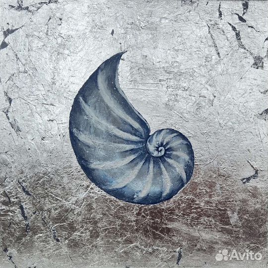 Интерьерная картина Аммонит. 40х40