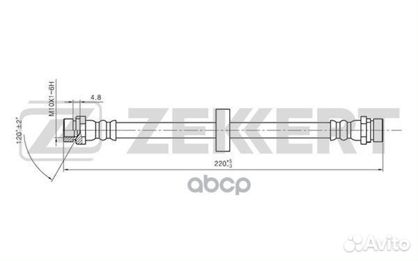 Шланг тормозной задний Ford Focus 98- bs-9295 Z