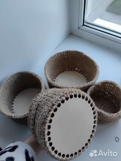 Джутовая корзина