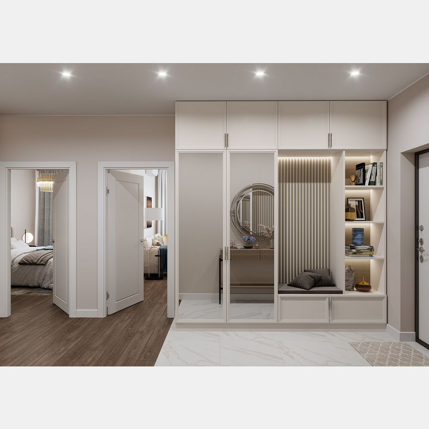 2-к. квартира, 64,1 м², 13/20 эт.